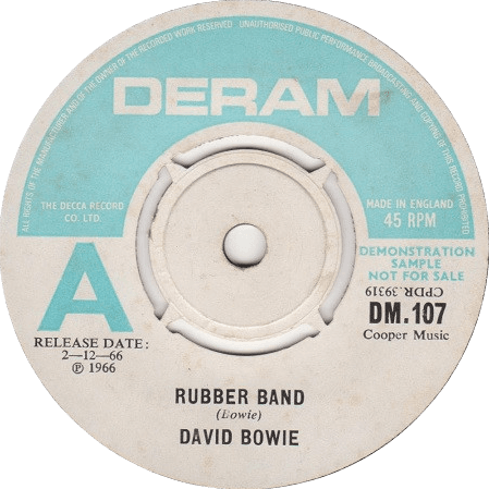 David Bowie — frühe Single „Rubber Band" aus den 1960er-Jahren