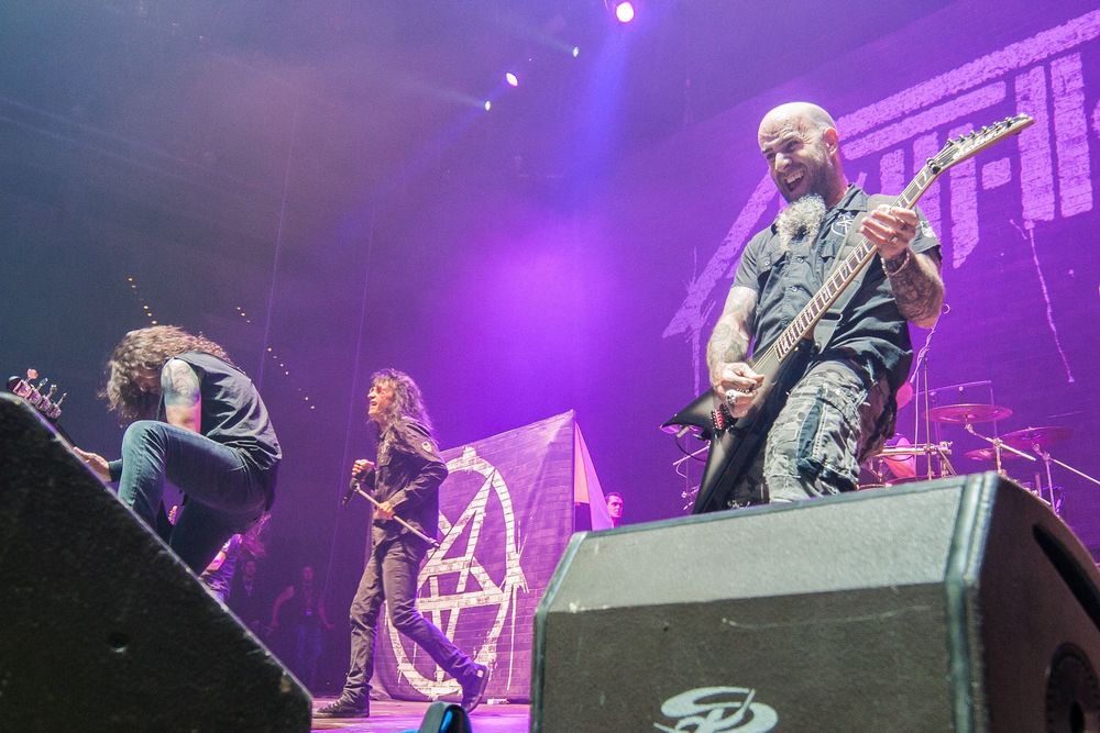 Anthrax live auf der Bühne — Thrash-Metal-Band beim Rock im Park 2014