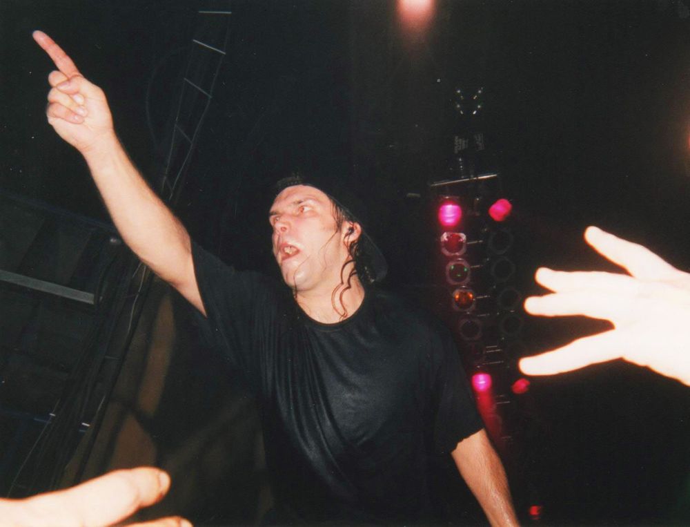 Blaze Bayley mit Iron Maiden (Paris 1998)
