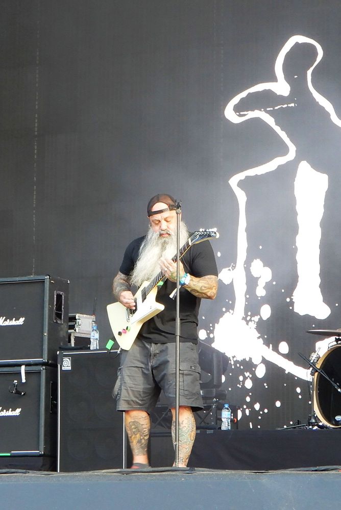 Crowbar-Sänger Kirk Windstein live beim Hellfest 2022