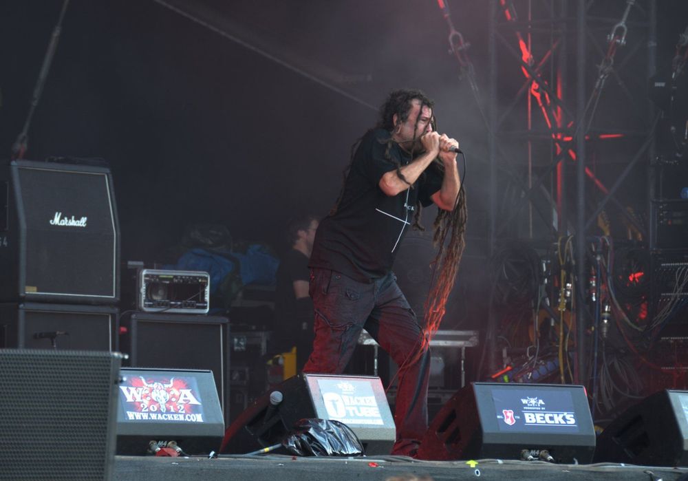 Chris Barnes von Six Feet Under beim Wacken Open Air 2012