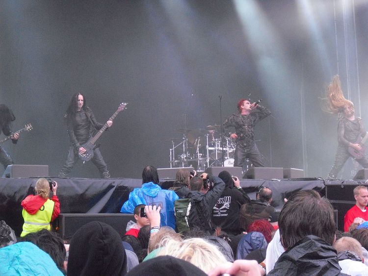 Cradle of Filth live beim Metaltown-Festival, symphonischer Black Metal