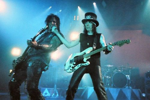 Mötley Crüe – Nikki Sixx und Mick Mars live in Glasgow 2005